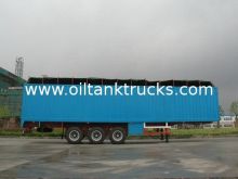 Air Suspension 3 Axle Open Van Semi Trailer, Soft-top Van Truck With Heavy Loading Mass