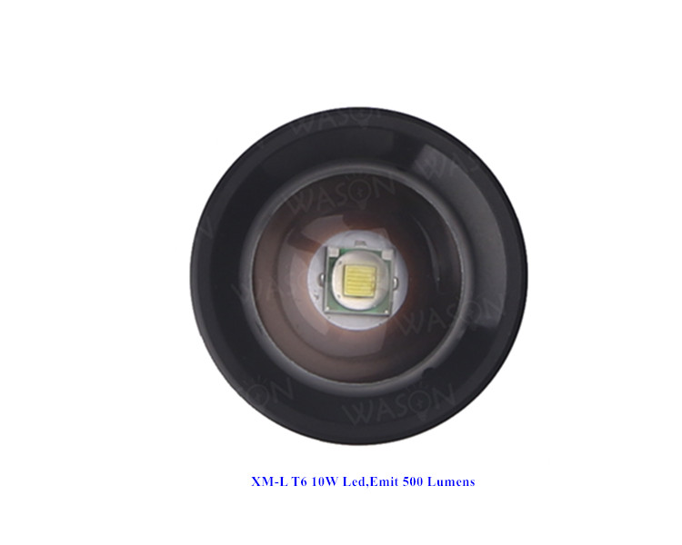 Adjustable Focus Laser Logo Aluminum High 500 Lumens Xm-l T6 Power Rechargable Torch Light Solar Led Flashlight
