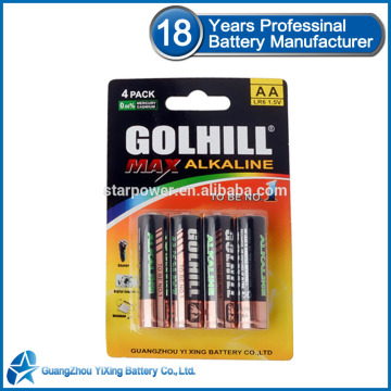 LR6 AM3 size AA 1.5V alkaline battery