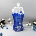 portable bottle shape spout-pouch flat-bottom stand-up bag