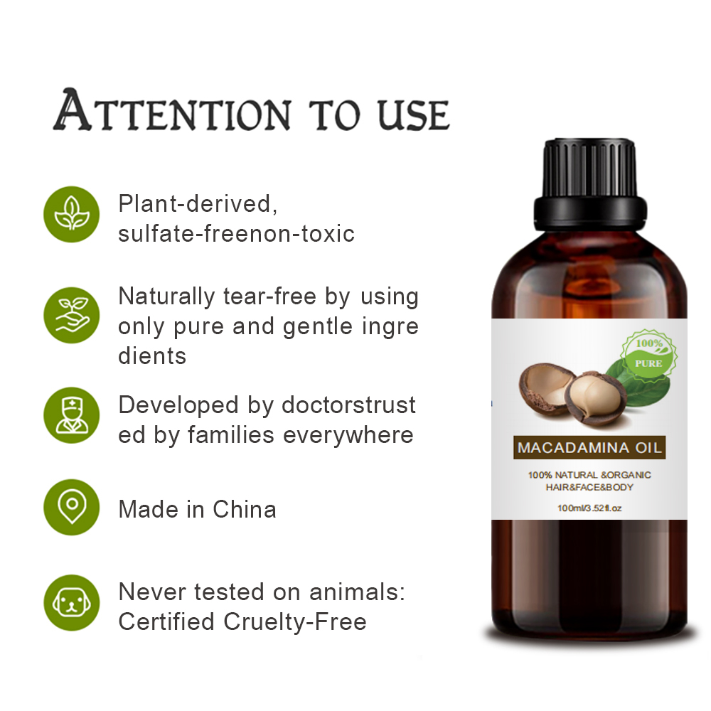 Wholesale Bulk organic macadamia oil skin hair care