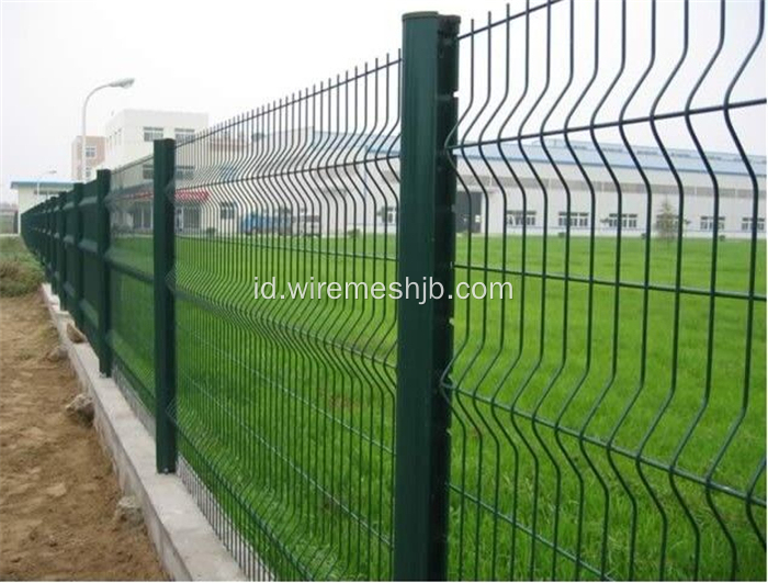 Pagar Taman-Indah Dilapisi PVC Dilas Wire Mesh Pagar