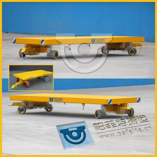 Industrial Use factory cart without rail Transfer Flat Cart