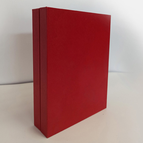 Boîte en papier en cuirtte rouge en gros avec mousse