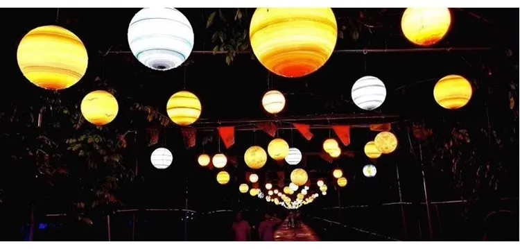 Galaxy Pendant Light with LED Atmosphere for Planetary Ambiance
