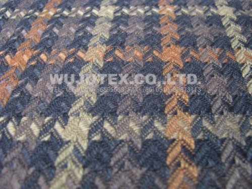 Tr Polyester Viscose Rayon Jacquard Woven Fabric Clothing Material