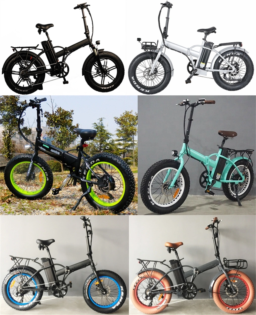 Lithium Battery Powered Folding Fat Tire Electric Bike 500W Ebike