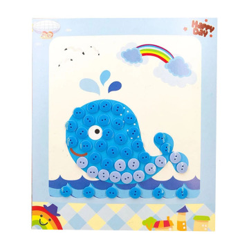 DIY Button Stickers and Handmade Art Toys for School Craft Classes