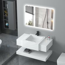 Stylish Sintered Stone and Natural Slate Bathroom Cabinets