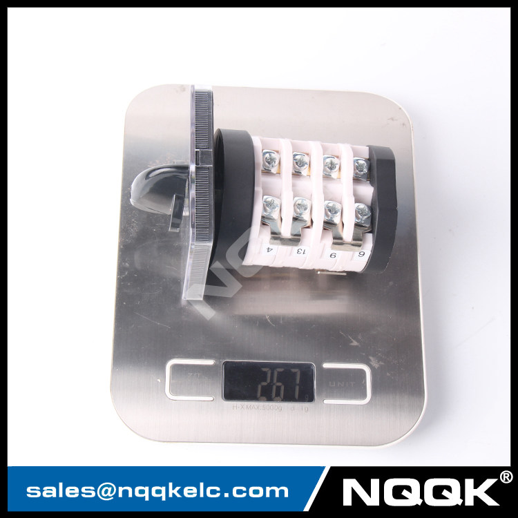 LW31-25 25A waterproof 4 position rotary cam switch for electric motors