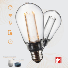 ST64 Smart Bulb: Multicolor E27 LED Wifi Light