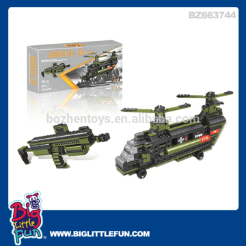 Military toys play set,toy gun military and fighter plane toy block