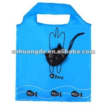 lovely cat foldable Nylon Bag