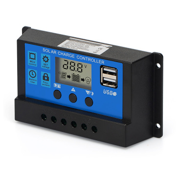 Kungfu Solar Panel Charge Controller - 10A 20A 30A PWM Solar Controller with USB Port