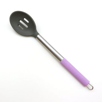 Stainless Steel Cooking Silicone Slotted Spoon