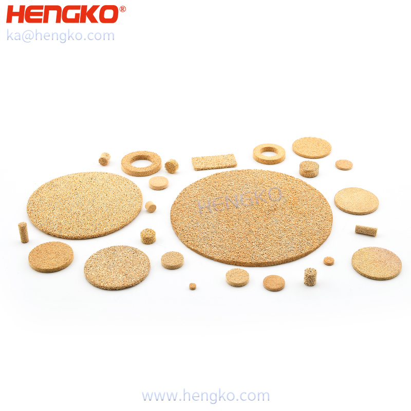 Hengko sintered powder porous metal stainless steel Bronze filter plate