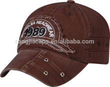 adjustable plastic strap cap Promotional Baseball 100% cotton cap