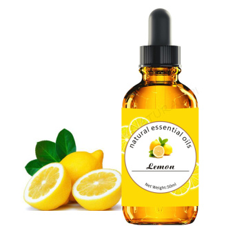 Label pribadi 100% minyak lemon murni dan alami