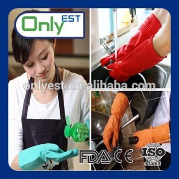 Multi-purpose waterproof household bi-colour latex glove