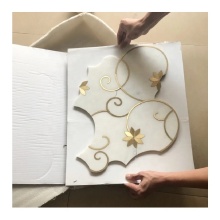 Copper Marble Mosaic Phoenix Waterjet Mosaic