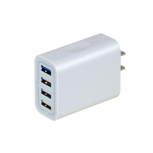 carregador de parede 3.0 adaptador USB de 4 portas de carregamento rápido