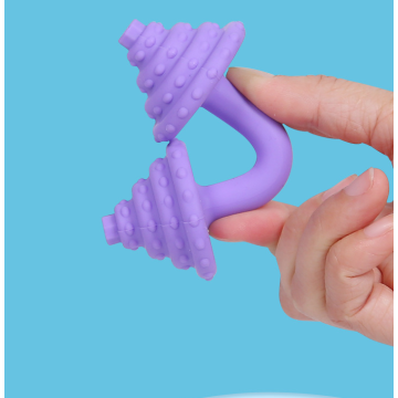 Dumbbell Silicone Teething Toys för spädbarn 0-6 månader