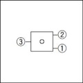 Interruptor de acción unidireccional con varilla deslizante de 5,5 mm de altura