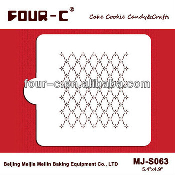 Lattice cookie stencil, coffee and cake decorating stencil,candy stencil