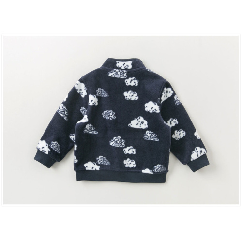 Fashion Print Fleece Coat