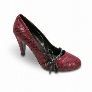 Women's High-heeled Dress Shoes in Various Colors, with Fake Snake Skin Upper/Stylish Office Pumps