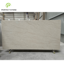 Modern Design Taj Mahal Quartz Slabs for Hotel Use