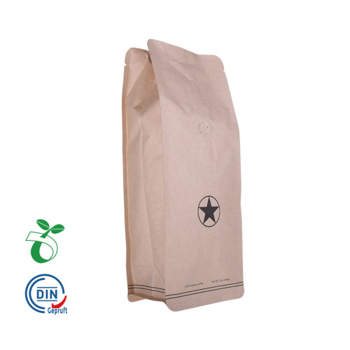 Poche à gousset d&#39;emballage de feuille de thé de sac compostable