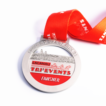 Пользовательский триатлонский финишер Swim Bike Run Medal