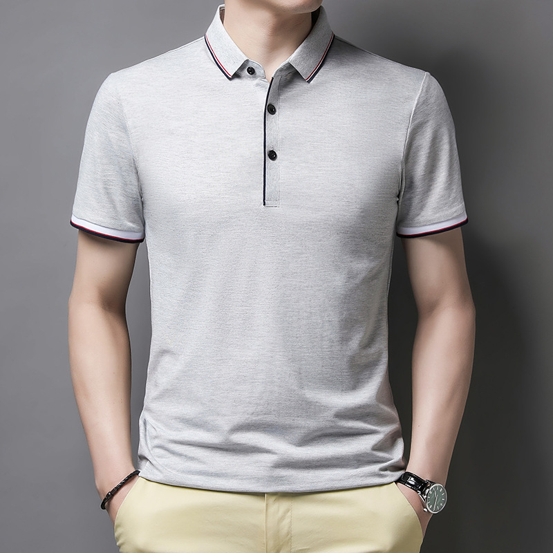 Grey Sports Polo Shirts For Man