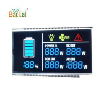 Custom Monochrome LCD Display Seven Segment Module