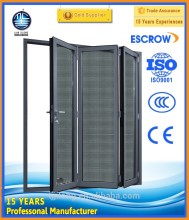 Folding SSWM with anticorrosive coating door screen