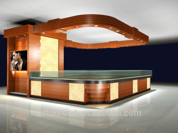 Wooden customized jewelry furniture mall display showcase