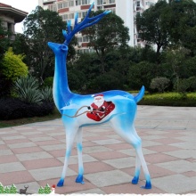 Cheap price decorative indoor deer statues fiberglass christmas reindeer statue