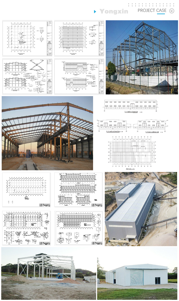 steel structure warehouse workshop bridge dairy cow farm structures Prefab House horse layer chicken poultry house storage shed