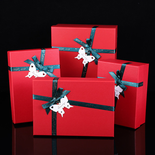 Emballage de papier en gros Ribbon cadeau rouge