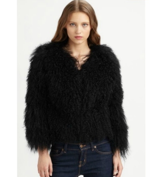 YR615 Winter Fur Jacket Genuine Mongolian Fur Jacket