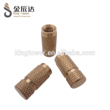 brass clinch knurled customized nut