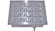 12 backlit keys panel mount metal numeric keypad MKP110-12B