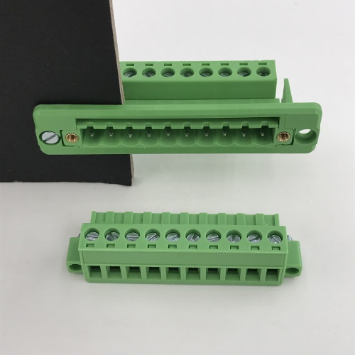 10way through wall panel fixed plug-in terminal block