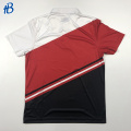 Custom White Red Black Herren Design Polo Shirts