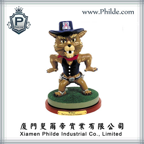 Custom Mascot Resin Figurines, University Mascot Crafts