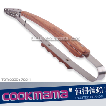 rose wood handle GRILL tongs