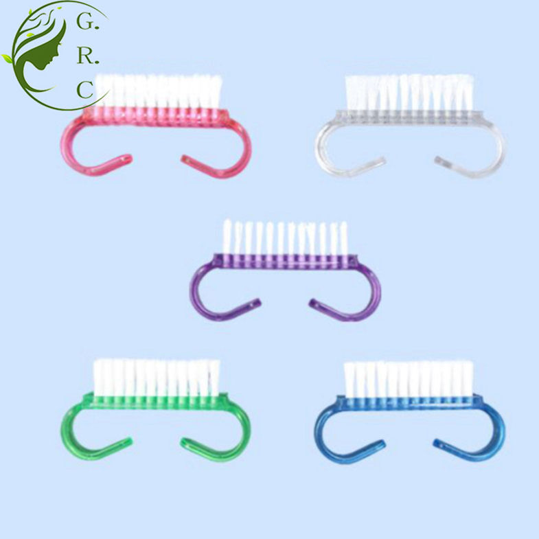 Plastic Handle Nail Cleaning Brushes Nail Dust Brush