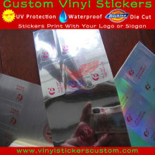 Custom Printed Silver Foil Sticker