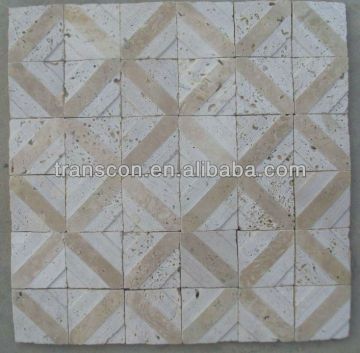 Retail Stone Mosaic With Fiber Mesh Back